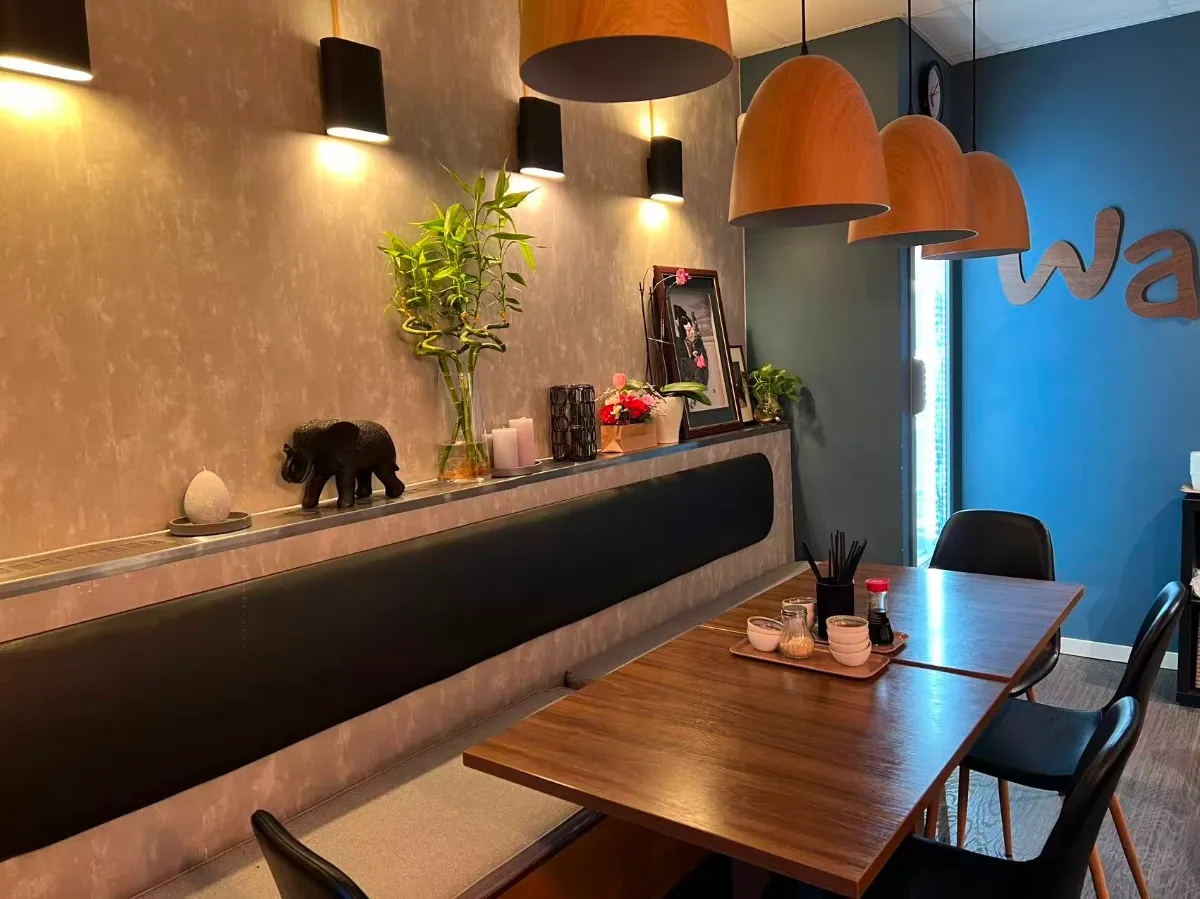 Inside Wasabi restaurant, Majorna