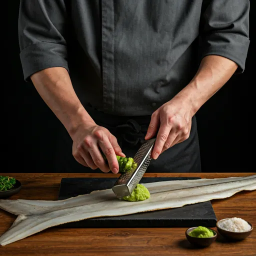 Artistic sushi presentation